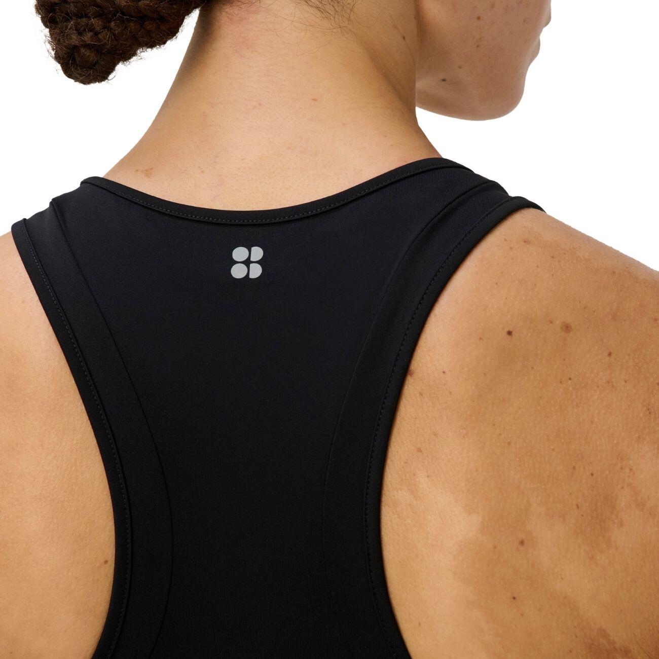 SWEATY BETTY Runners High Tanktop met drie zakken  BLACK L 5/7