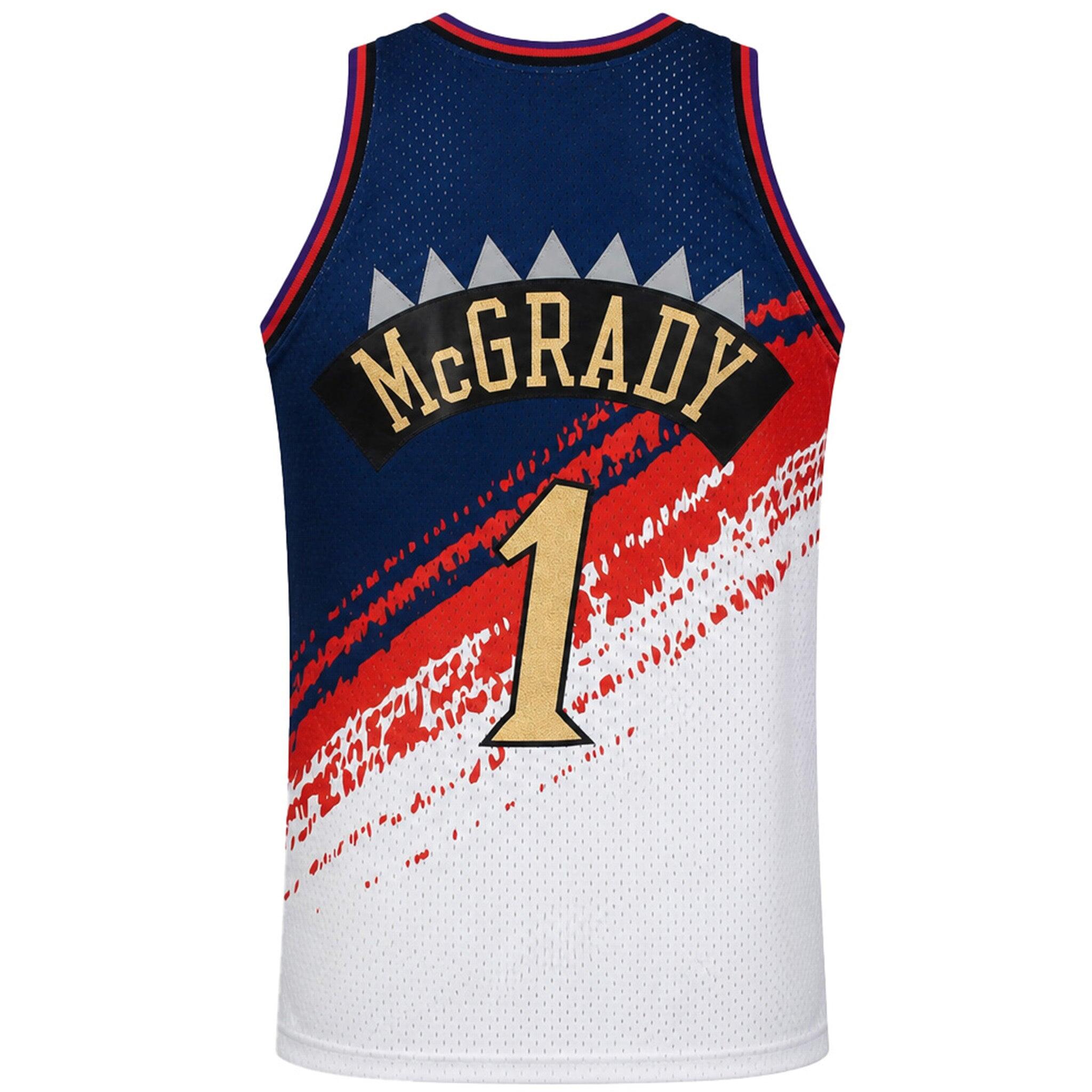 Mitchell & Ness NBA Toronto Raptors 1 McGrady Mens White Vest 