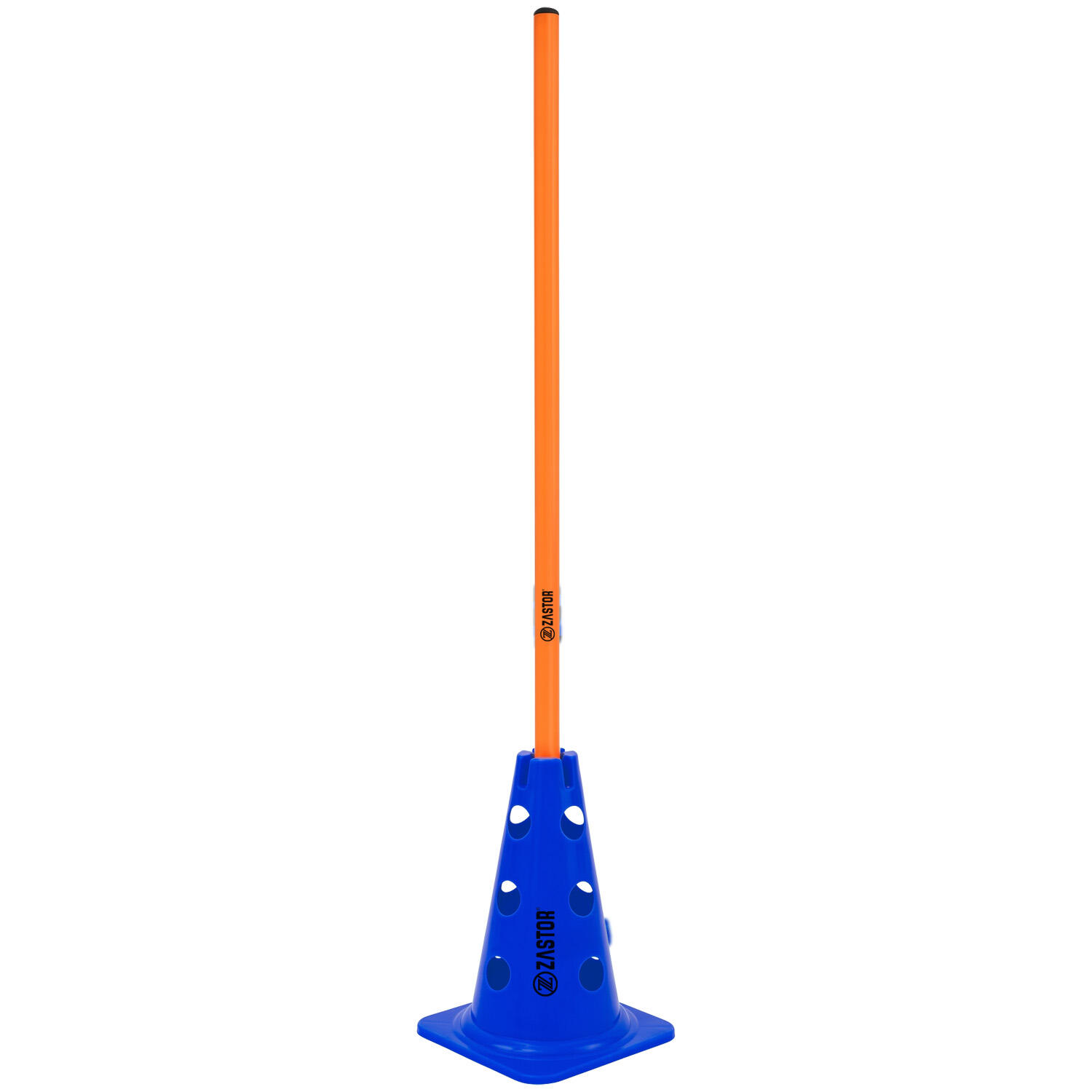 Señalizador 23 cm con soporte para picas azul 3/6