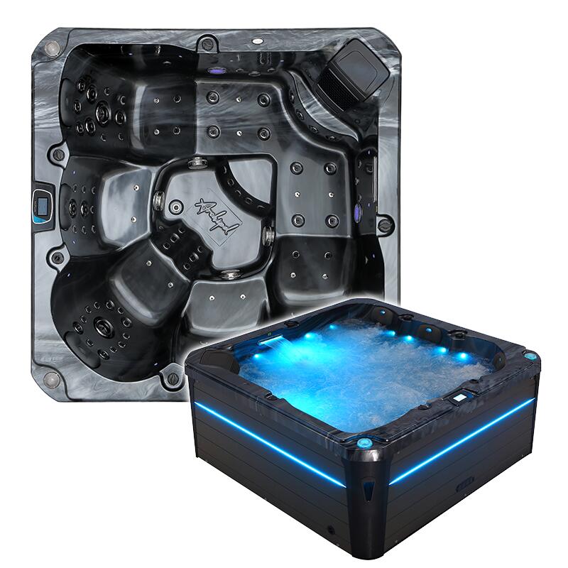 Spa 5 places Archipel® GT5 PRO MAX BLACK LED - Spa  Balboa® 215 x 215 cm 2/7