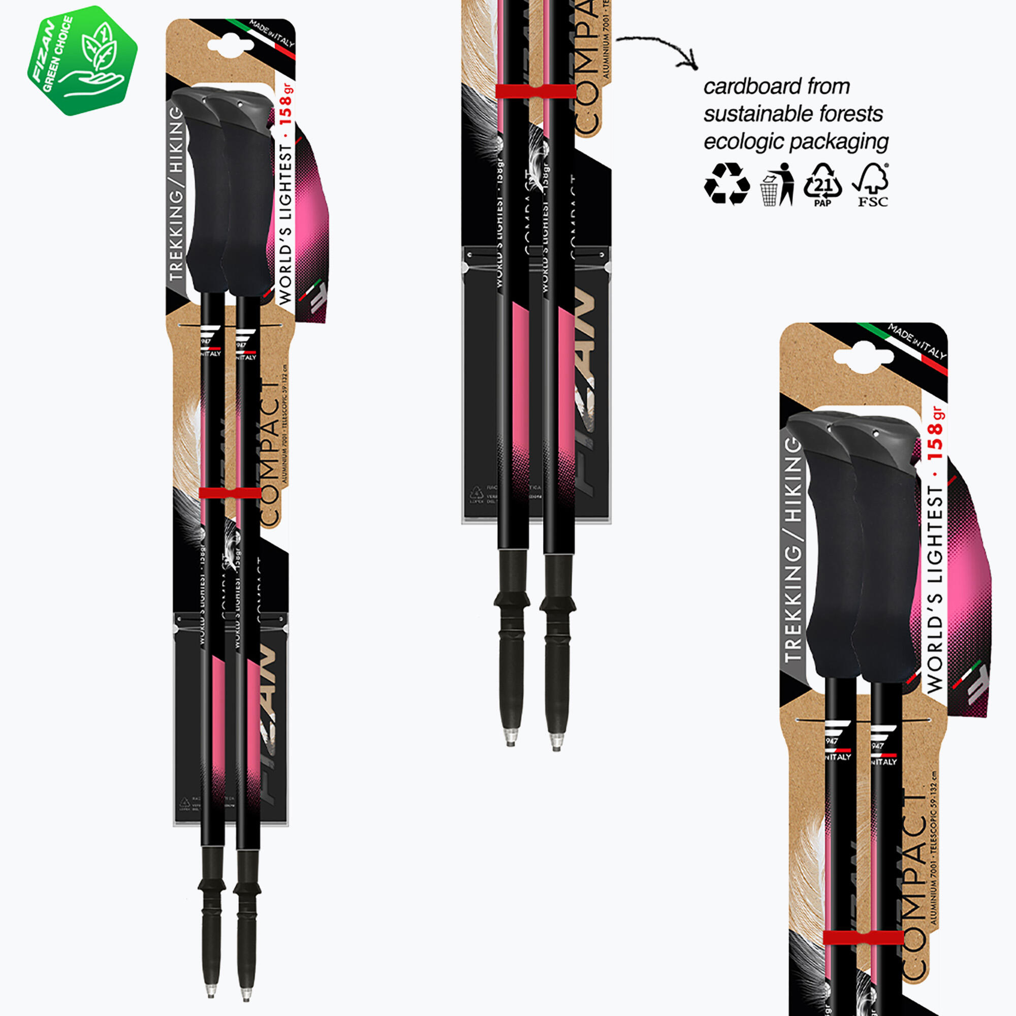 Kije trekkingowe Fizan Compact Tech 6/7