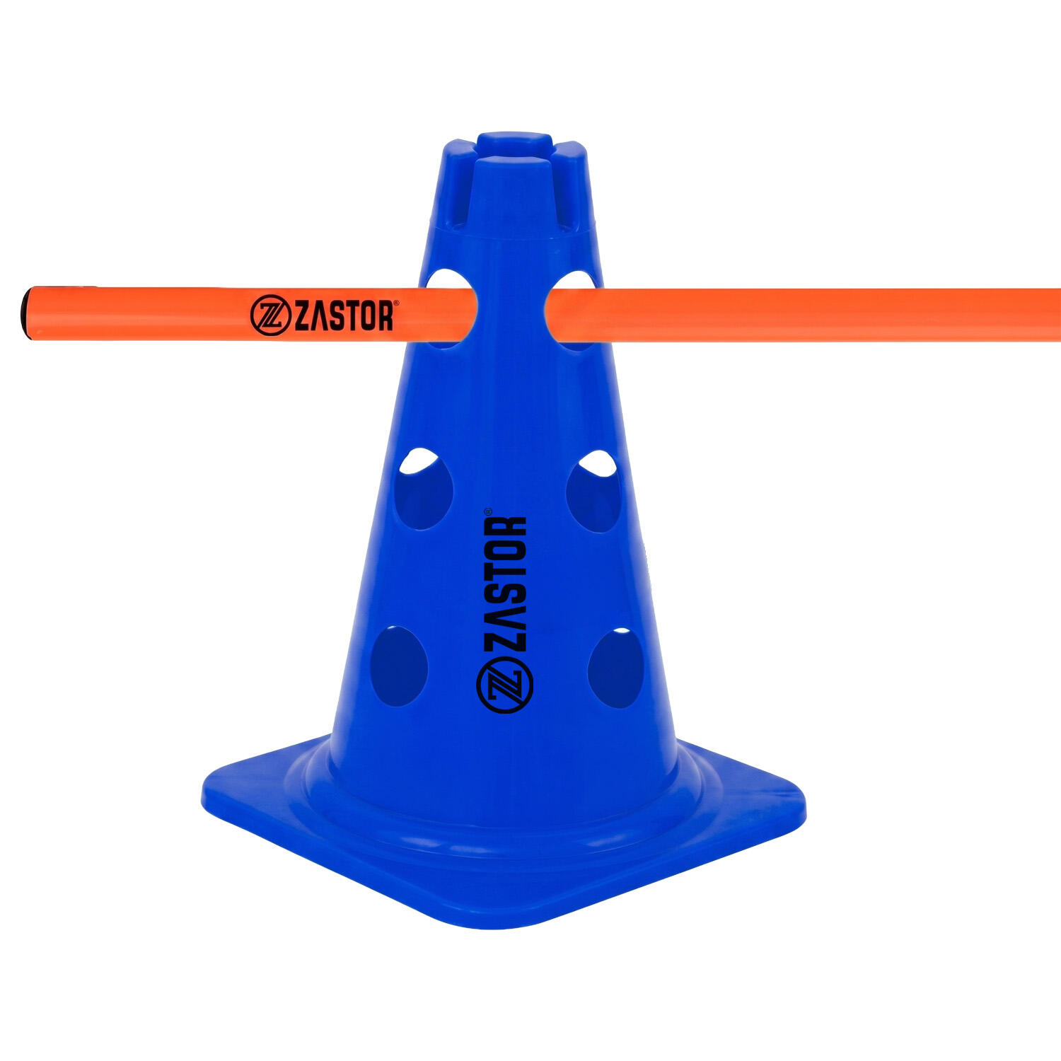 Señalizador 23 cm con soporte para picas azul 5/6