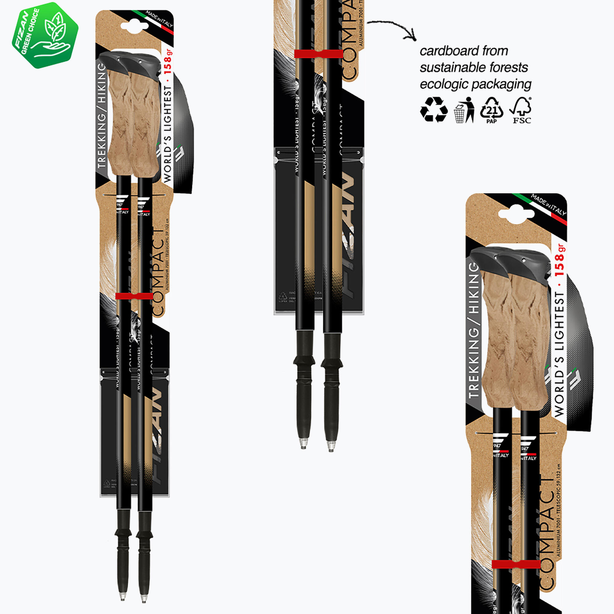Kije trekkingowe Fizan Compact Tech 6/7