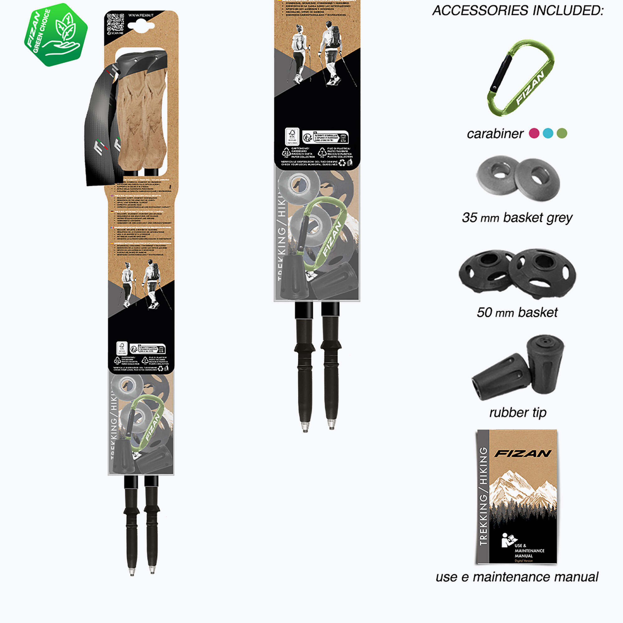 Kije trekkingowe Fizan Compact Tech 7/7