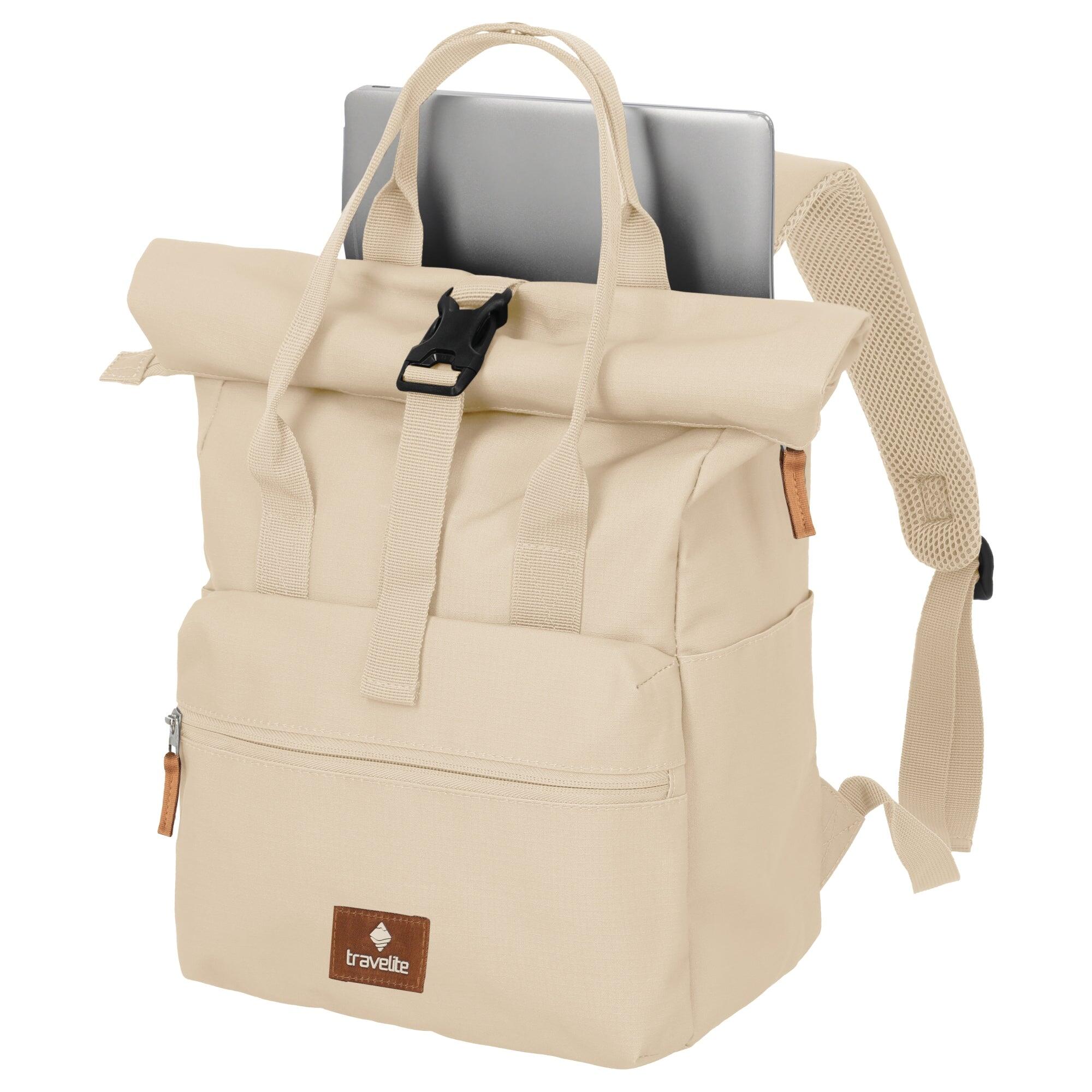 Travelite Basics Short Handle - Rolltop Rucksack 46 cm erw. 6/7