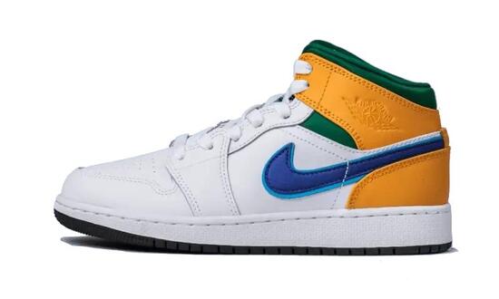 Scarpe - basket - air jordan 1 mid alternate - white/court purple