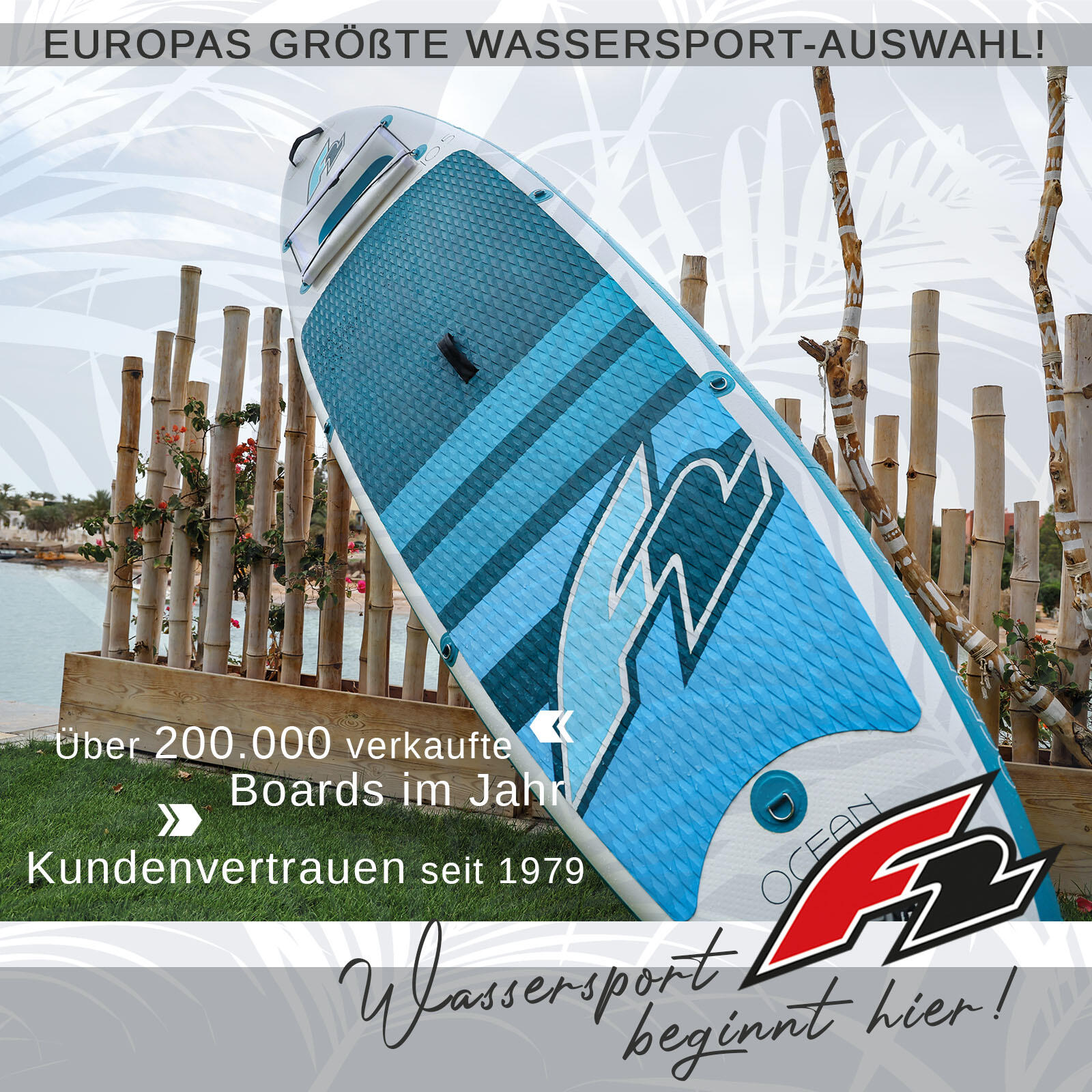 F2  Stand Up Paddle Board Ocean Sight Board Only 350cm 11,5 Weiss 5/7