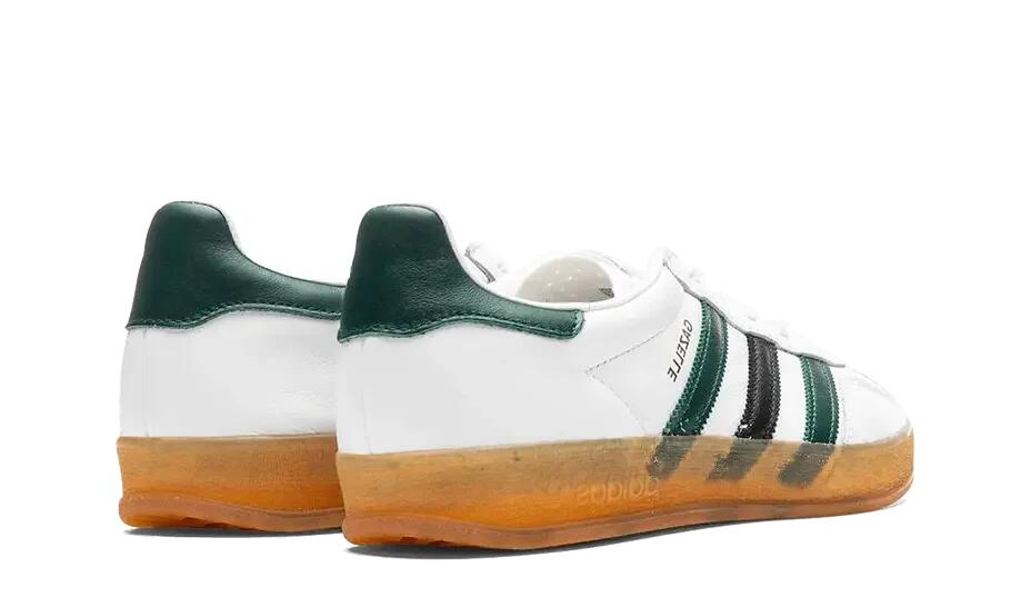 adidas Gazelle Indoor White Collegiate Green (W) 3/4