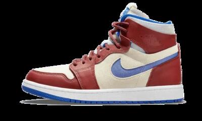 Schoenen - basketbal - air jordan 1 high zoom - hoge schoen - sail/team red