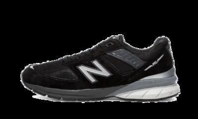 Schoenen - hardlopen - heren - 990 v5 - lage, veters, zwart/zwart-zilver