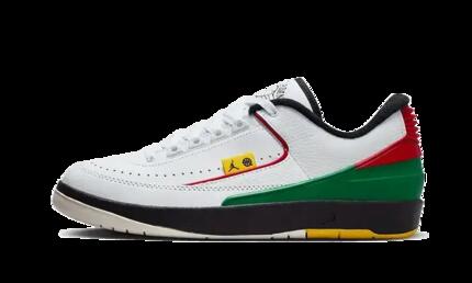 Zapatillas - Baloncesto - Hombre - Air Jordan 2 Low - Blanco/Verde-Rojo
