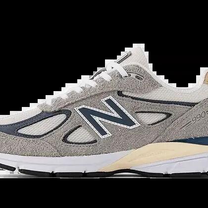 Running - Shoes - Suede, Made in USA - 990 V4 - Grey
