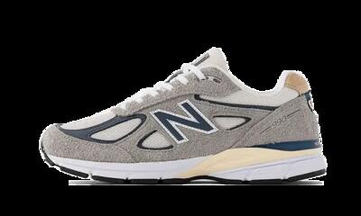 Schoenen - hardlopen - heren - 990 v4 - suède, comfortabel - grey/marblehead.