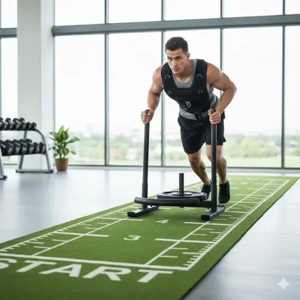 ITM Fitness Lined Gym Turf 2 x 12 m 2/6