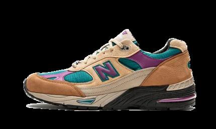 Zapatos - Lifestyle - Hombre - 991 Made in UK - Marrón/Teal/Beige