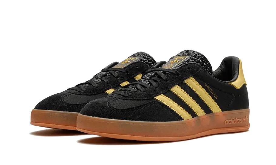 adidas Gazelle Indoor Black Almost Yellow Gum 2/4