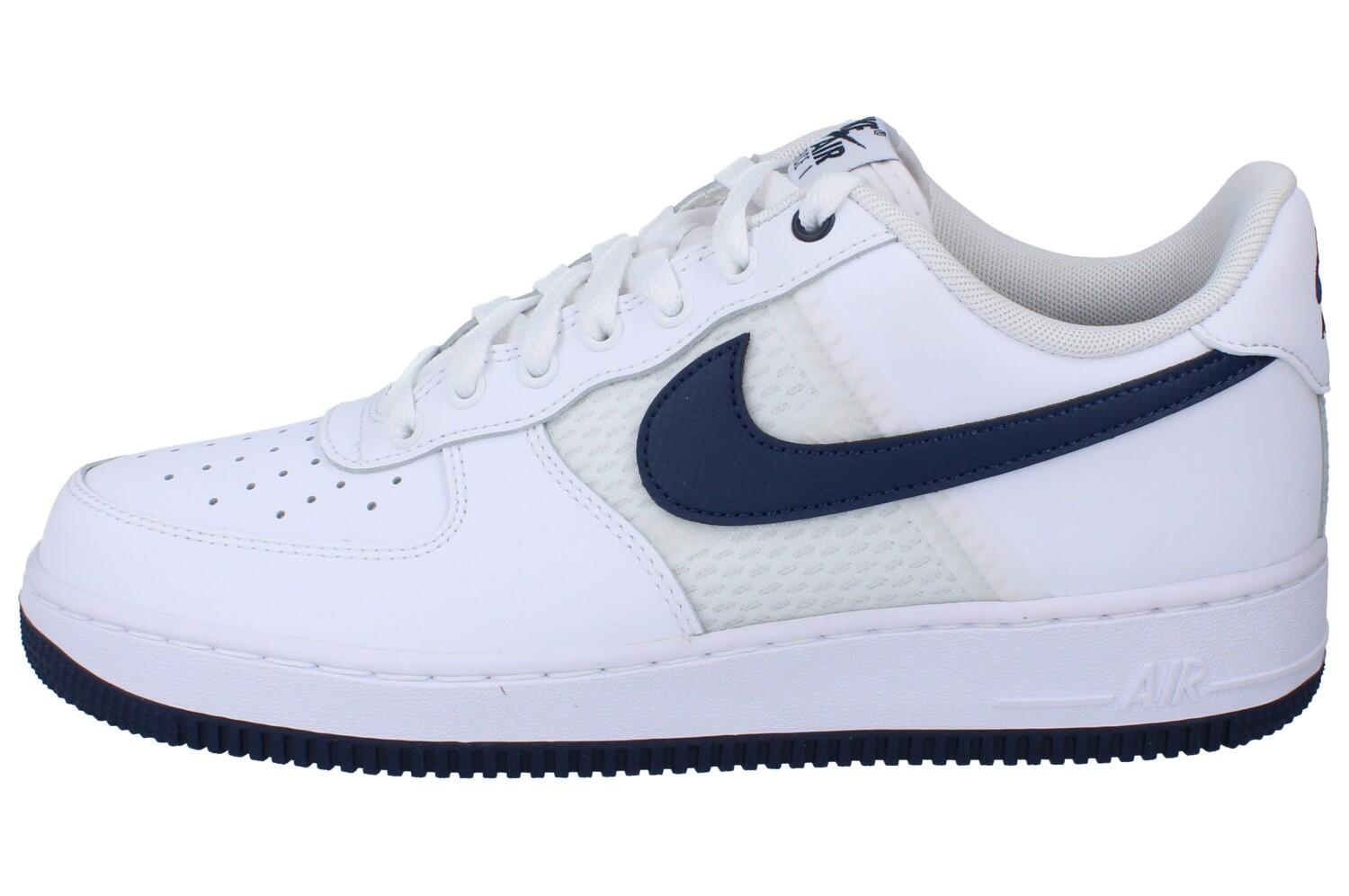 Nike Air Force 1 '07 LV8 Mesh Tape White Navy 6/6