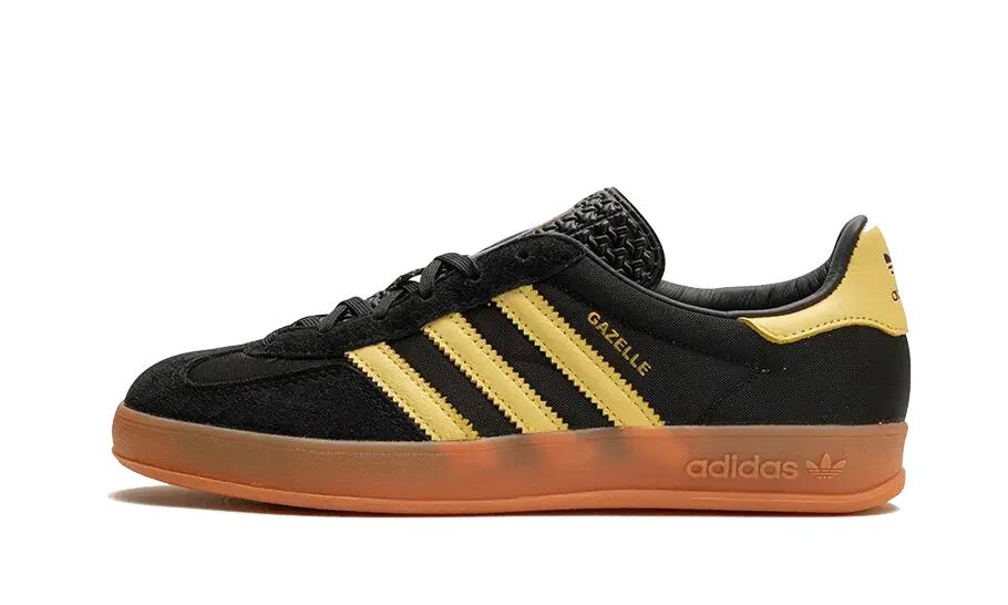 adidas Gazelle Indoor Black Almost Yellow Gum 1/4