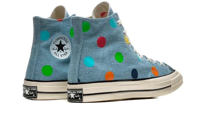 Chuck Taylor All-Star 70s Hi Golf Wang Denim Polka Dots - Taille : 40 EU 3/4