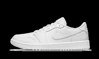 Schoenen - golf - heren - air jordan 1 retro low golf - comfortabel, laag - wit.