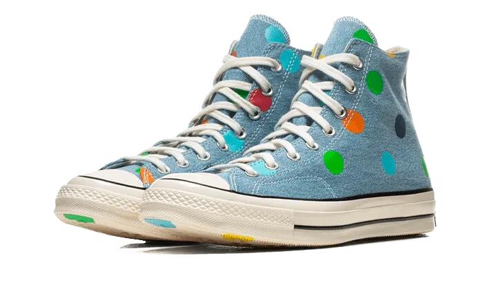 Chuck Taylor All-Star 70s Hi Golf Wang Denim Polka Dots - Taille : 40 EU 2/4