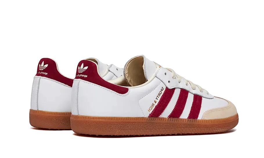 Samba OG Sporty & Rich White Core Burgundy - Taille : 40 2/3 EU 3/4