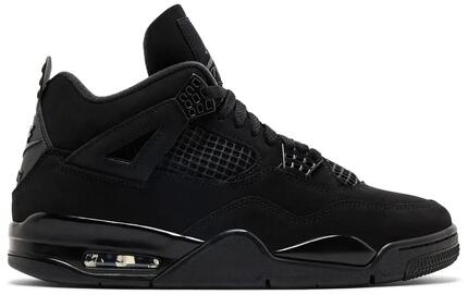 Zapatillas - Air Jordan 4 - Cuero mate - Negro/Light Graphite