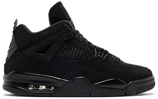 Zapatillas - Air Jordan 4 - Cuero mate - Negro/Light Graphite