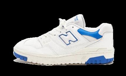 Zapatillas - Lifestyle - Unisex - Piel, Bajas - 550 - Blanco/Azul Cobalto
