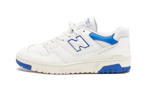 Zapatillas - Lifestyle - Unisex - Piel, Bajas - 550 - Blanco/Azul Cobalto