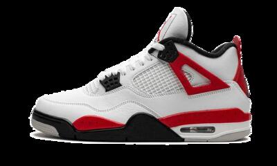 Scarpe - basket - air jordan 4 red cement - bianco/fire red