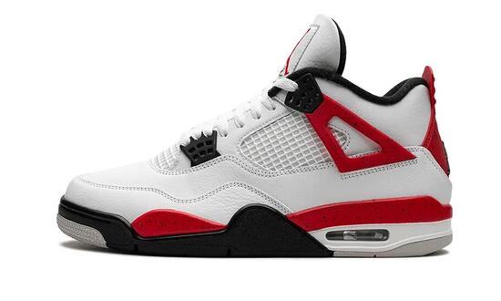Scarpe - basket - air jordan 4 red cement - bianco/fire red