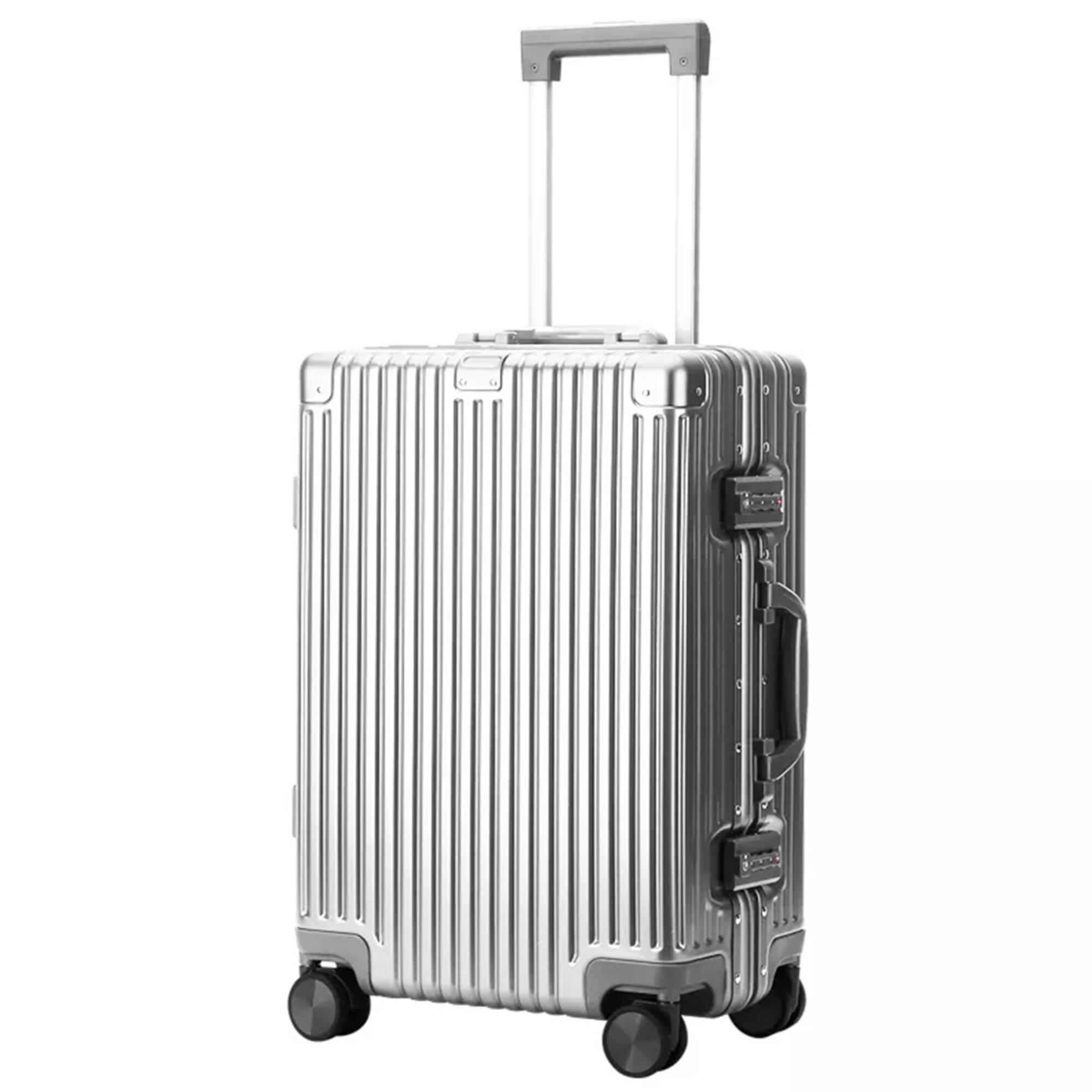 Bopai Aluminium Suitcase Travel Luggage Silver