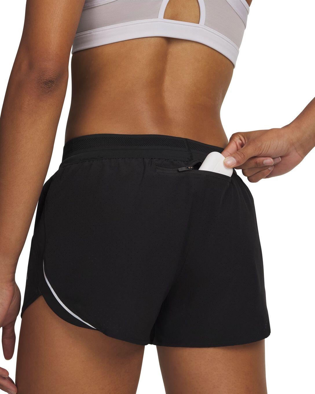 Short Splité Under Armour Velociti Pro Vent Noir Femme 3/4