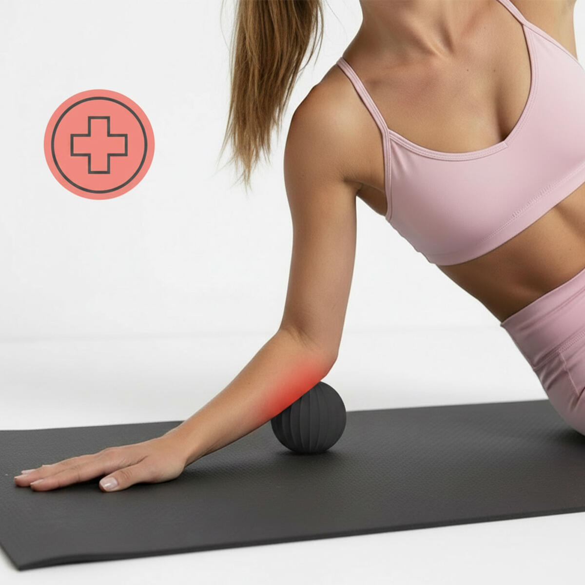 PIŁKA OBCIĄŻENIOWA SILIKONOWA DO ĆWICZEŃ FITNESS REHABILITACJI 1.5 KG 3/7