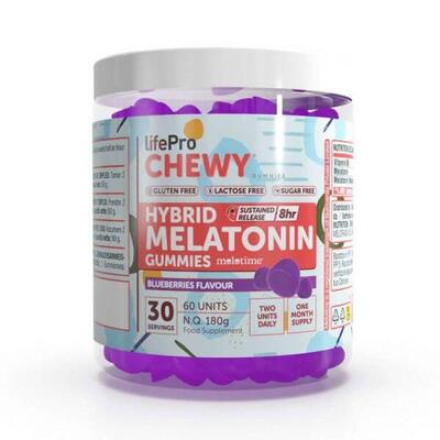 Hybride melatoninegummies - 60 bosbessengummies lifepro