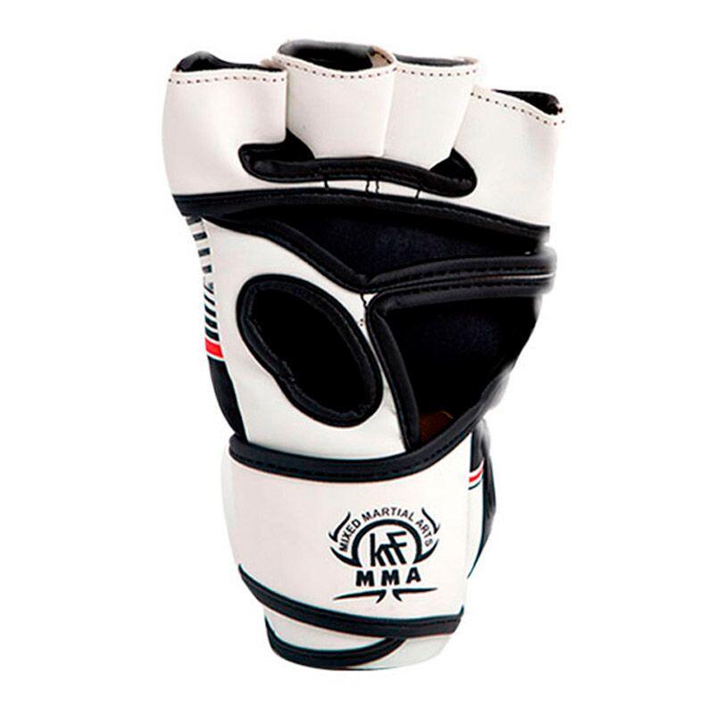 GUANTES MMA FEEL THE ENEMY 7 OZ EVA DOBLE STRAP BLANCO-NEGRO-ROJO L 2/2