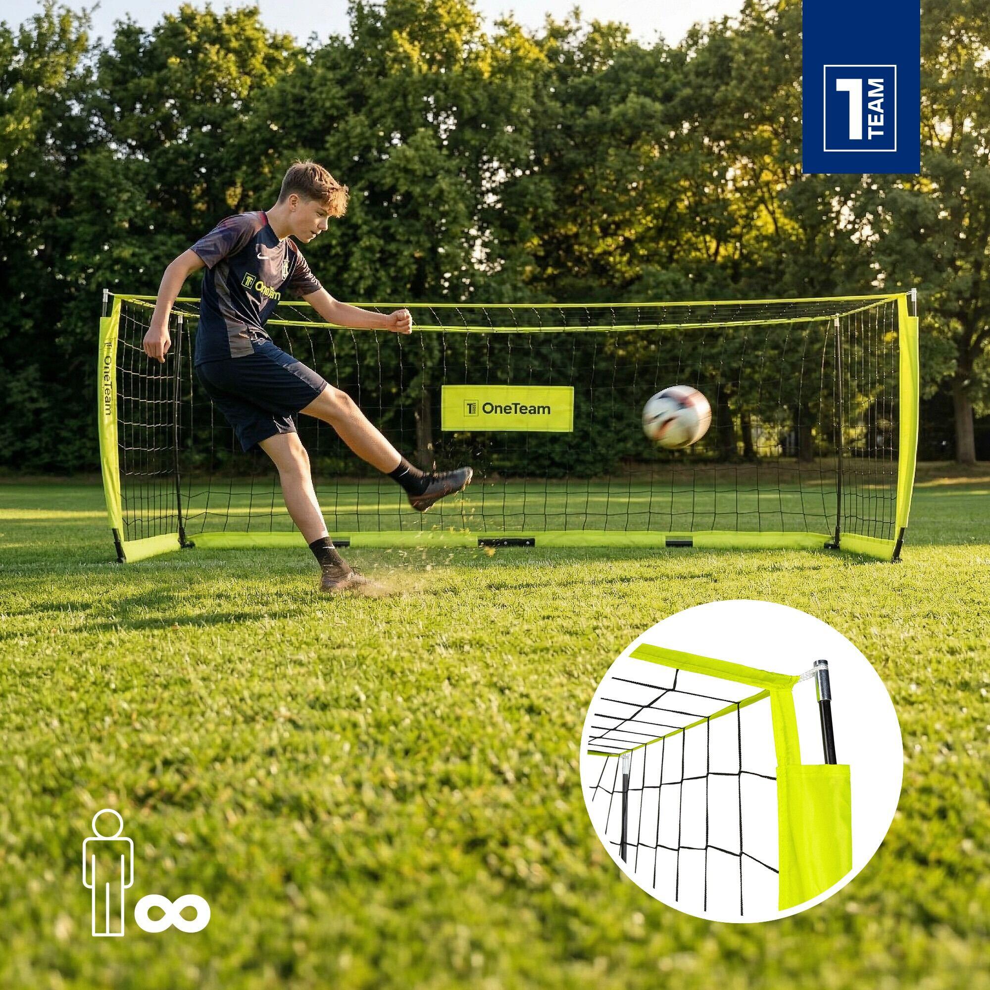 Bramka do piłki nożnej OneTeam Flex Square 300 x 100 cm 3/7