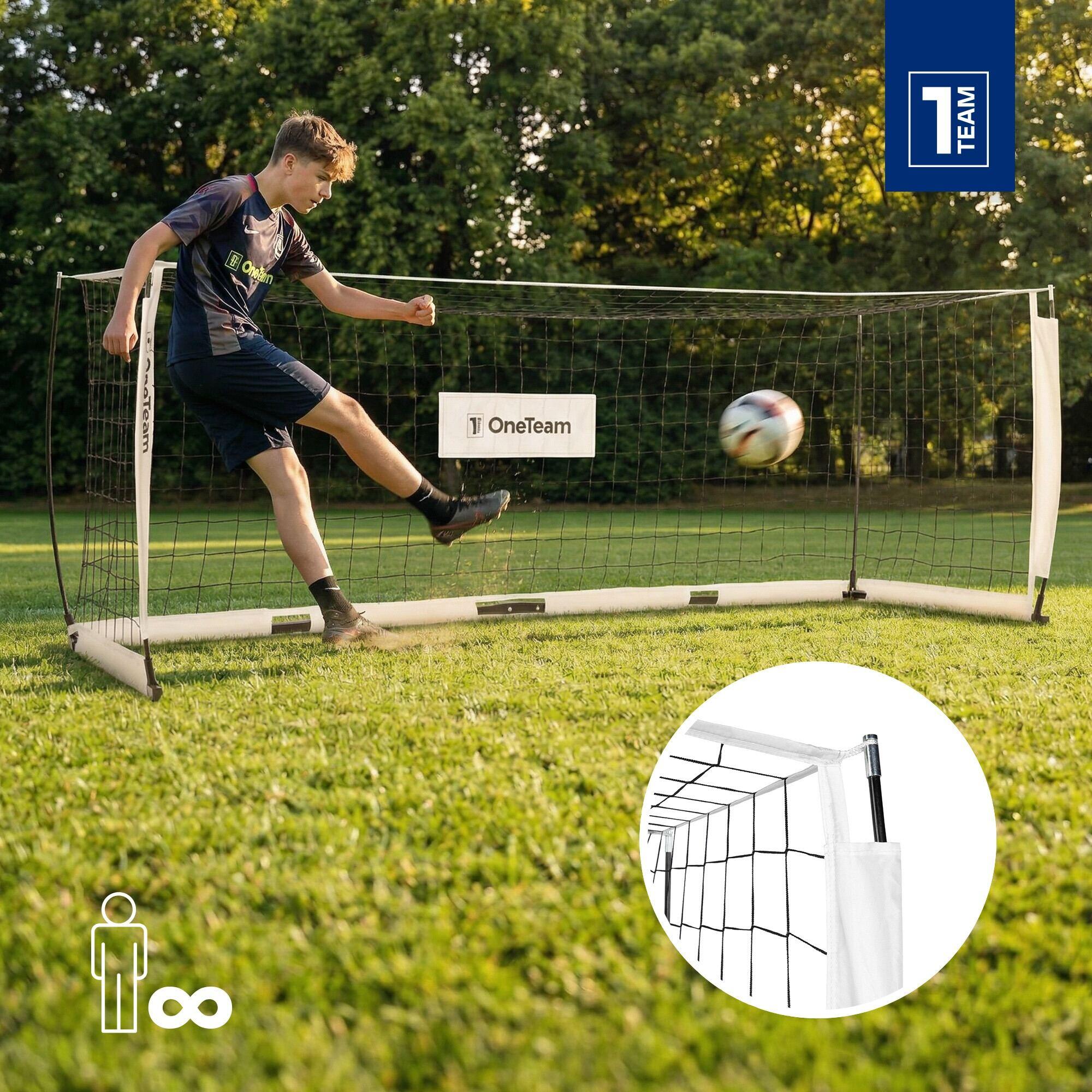 Bramka do piłki nożnej OneTeam Flex Square 300 x 100 cm 3/7