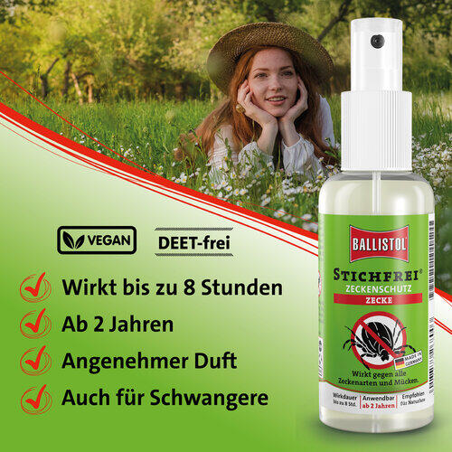 Repelente Mosquitos Trekking Ballistol Stichfrei 100ml Icaridina 3/4