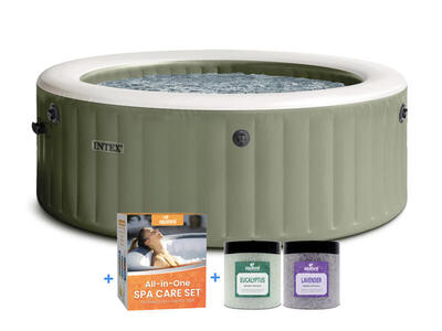 Intex premium purespa bubble massage 4 p. + aquatural care set