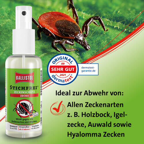 Repelente Mosquitos Trekking Ballistol Stichfrei 100ml Icaridina 2/4