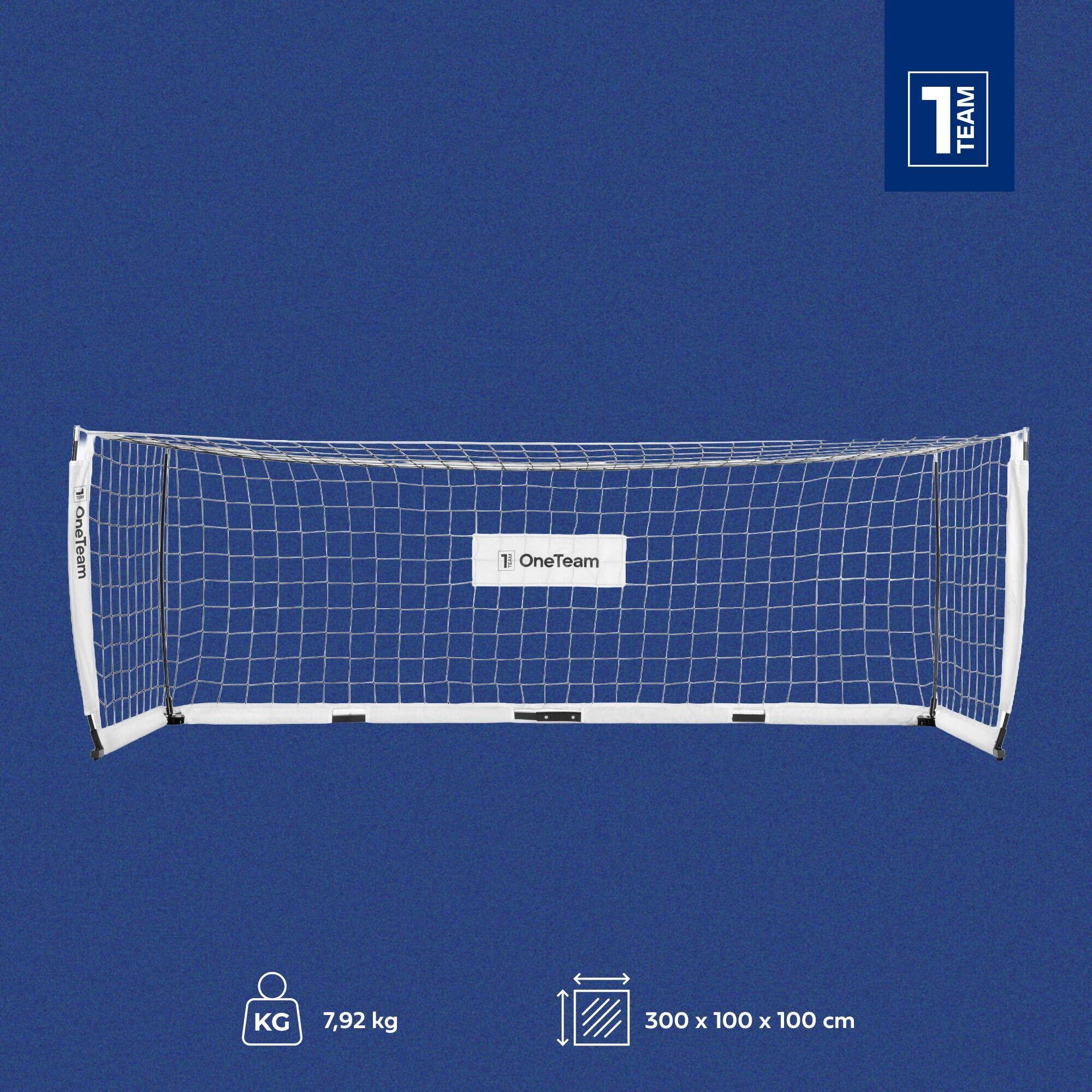 Bramka do piłki nożnej OneTeam Flex Square 300 x 100 cm 2/7