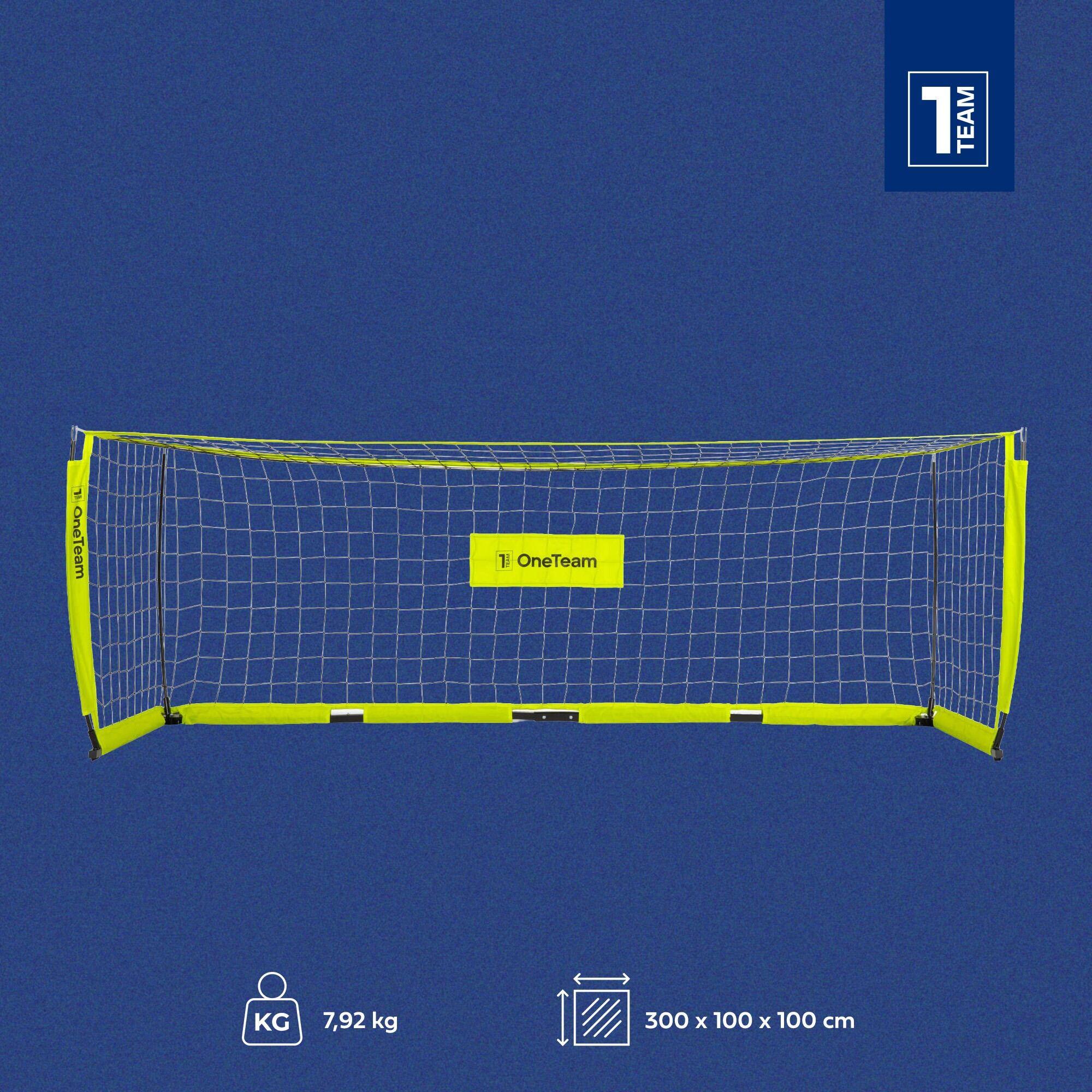 Bramka do piłki nożnej OneTeam Flex Square 300 x 100 cm 2/7