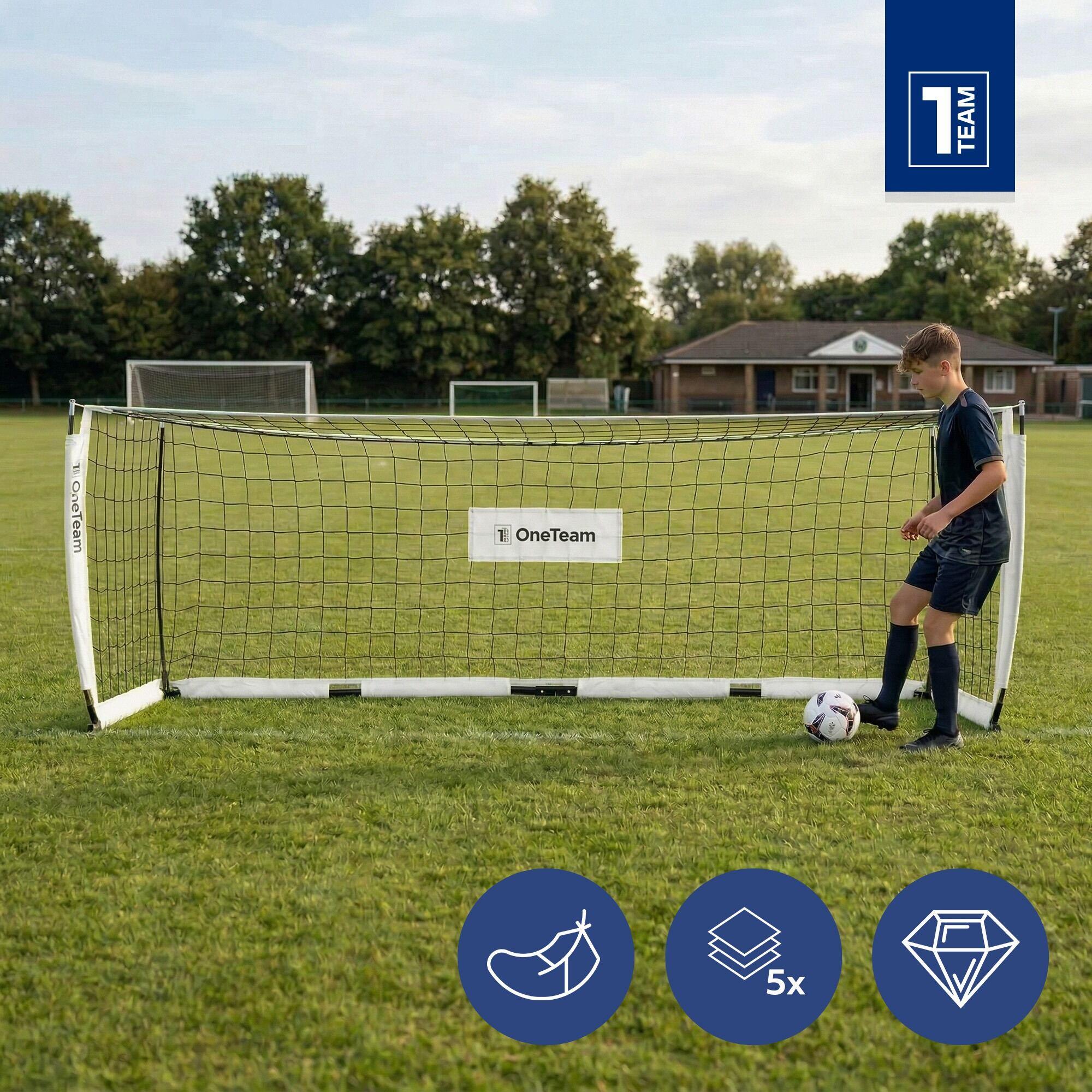 Bramka do piłki nożnej OneTeam Flex Square 300 x 100 cm 5/7