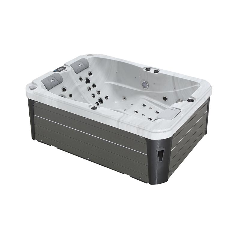 Spa 2 places allongées Archipel® GT2 PRO MAX BLANC MARBRE LED -  Balboa 210x148 1/7