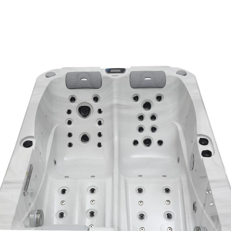 Spa 2 places allongées Archipel® GT2 PRO MAX BLANC MARBRE LED -  Balboa 210x148 6/7
