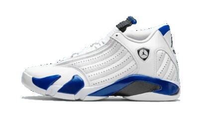 Schoenen - basketbal - heren - air jordan 14 hyper royal - wit/hyper royal/zwart