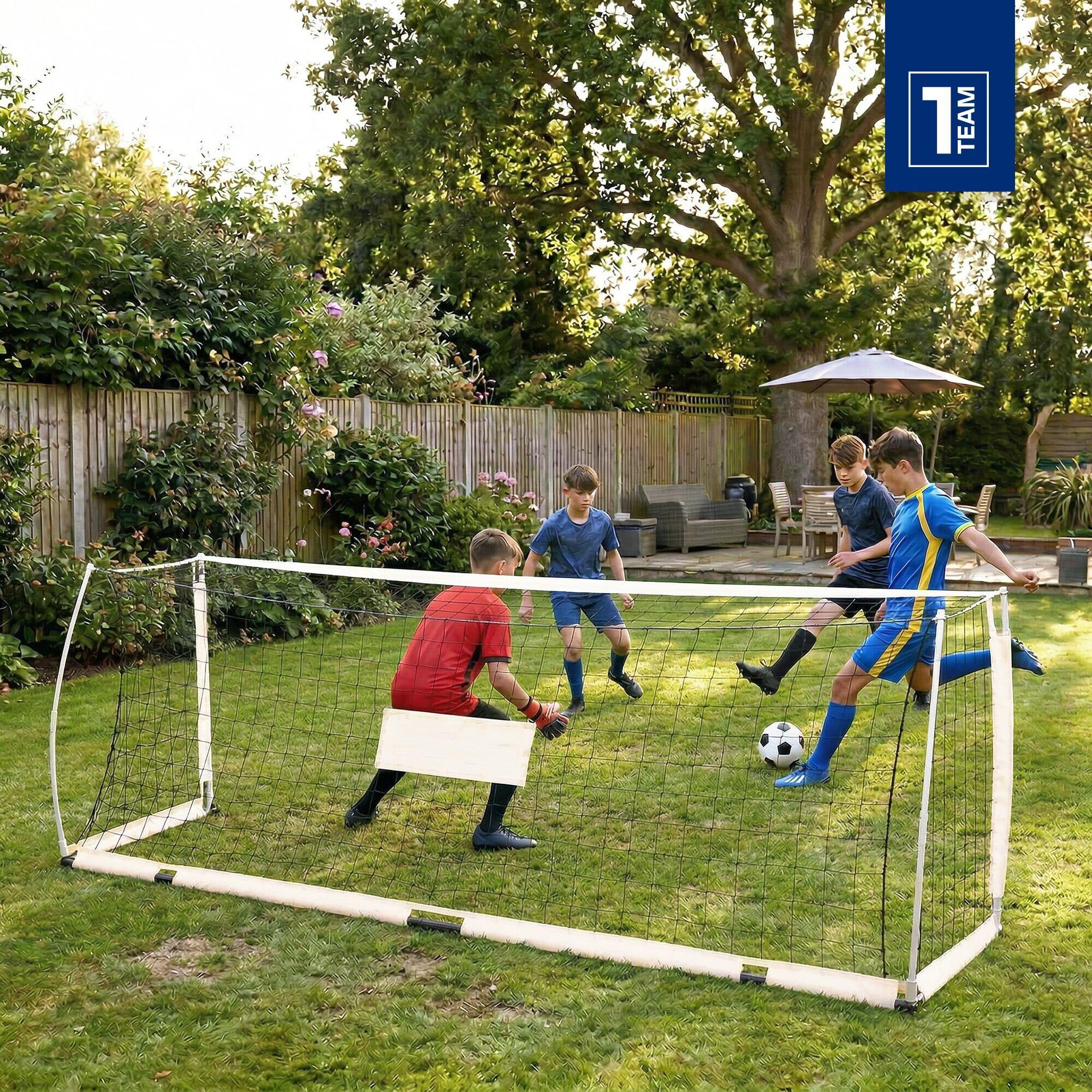 Bramka do piłki nożnej OneTeam Flex Square 300 x 100 cm 4/7