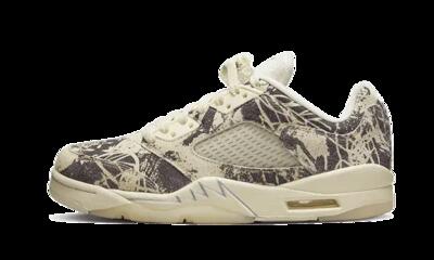 Schoenen, basketbal, air jordan 5 low expression, sail/black